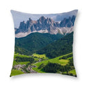 Axyaa Blue Sky Grassland Cushion Cover 45x45cm for Home Decor and Comfort