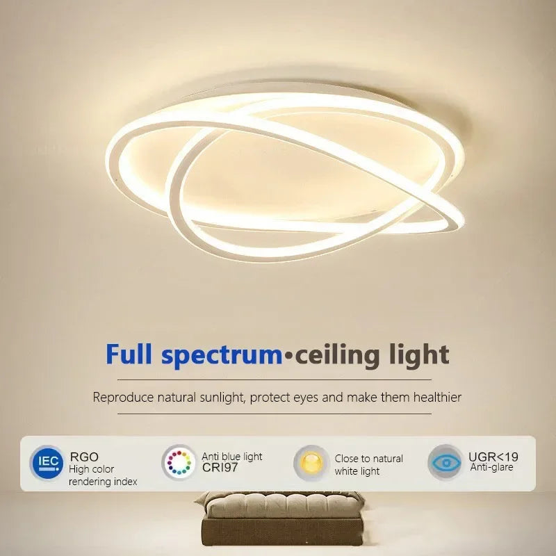 Axya LED Ceiling Lamp: Modern Indoor Lighting Fixture for Home Decor