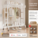 Axyaa Floor-to-Ceiling Coat Rack with Drying Hanger for Bedroom and Balcony