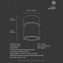 Axyaa 360° Rotation LED Ceiling Spotlight 7W/9W Surface Mounted Modern Design