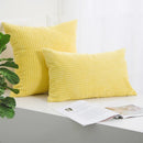 Axyaa Corduroy Striped Cushion Cover for Home Decor