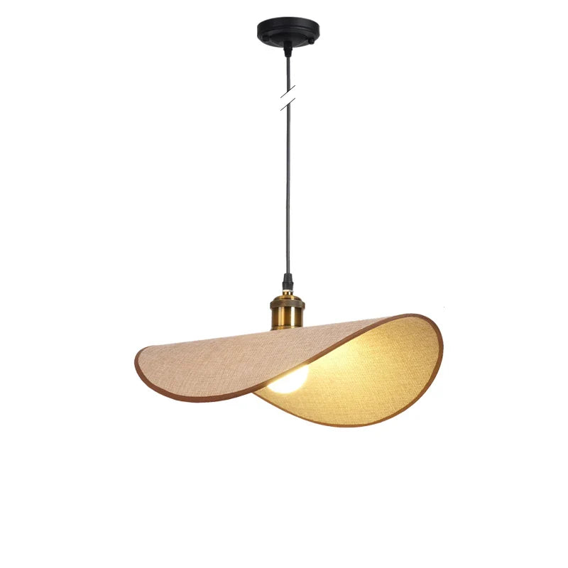 Axyaa Retro LED Chandelier Fabric Pendant Light for Room Decor