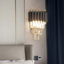 Axyaa Crystal LED Wall Lamp for Bedroom Bedside & Corridor - Elegant Sconces Lighting