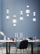 Axyaa Glass Ball Pendant Chandelier for Ceiling Lighting