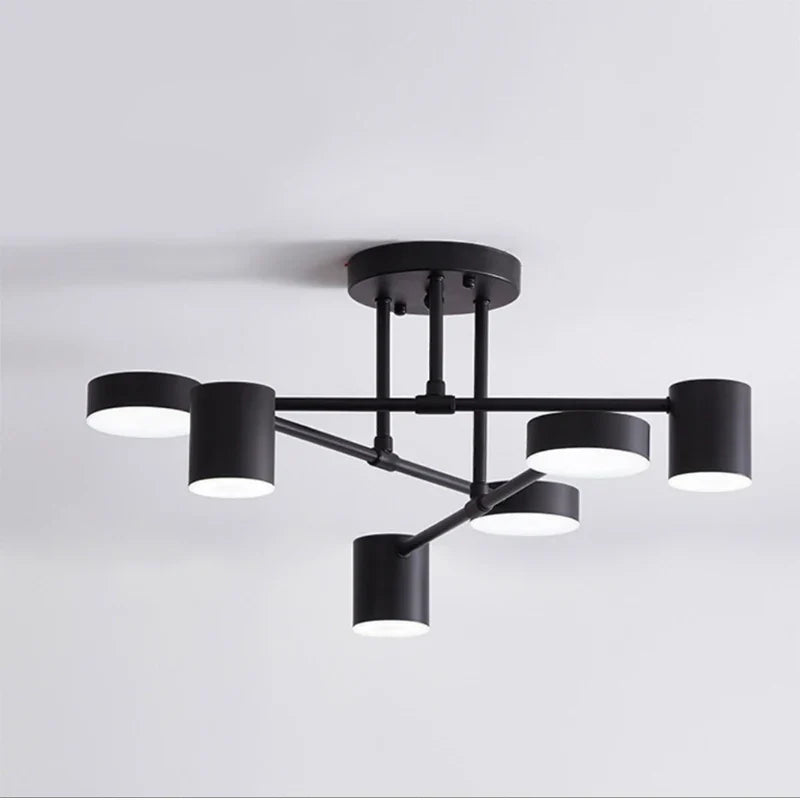 Axya Modern LED Ceiling Lights in Black/White/Gold for Living Room and Bedroom