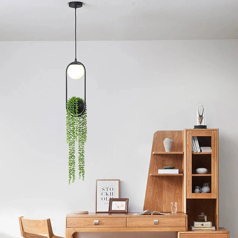 Axyaa Nordic Plant Pendant Lights for Home Dining Room Decor