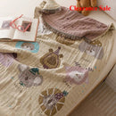 Axyaa Cotton Gauze Bath Towel Shawl & Travel Blanket 80x160cm