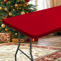 Axyaa Waterproof Elastic Fitted Tablecloth for Camping and Parties
