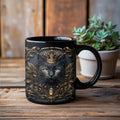 Axyaa Silver Lion King Ceramic Coffee Mug - Perfect Gift for Friends, Home or Office