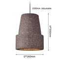 Axyaa Deep Red LED Pendant Light for Home, Coffee Shop, and Bedroom