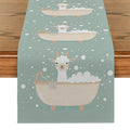 Alpaca Bathtub Table Runner by Axyaa: Kitchen & Dining Farmhouse Decor, Wedding Party Runner