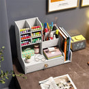 Axyaa Large-Capacity Pen Holder and Stationery Box for Office and School Storage