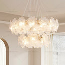 Axyaa Elegant French Clover Chandelier with Crystal Lighting