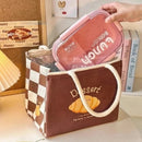 Axyaa Kawaii Thermal Lunch Bag: Cute Portable Bento Pouch for Women, Girls & Kids