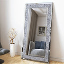 Axyaa Crystal Edge Venetian Wall Mirror for Living Room - 120x60x2.5cm