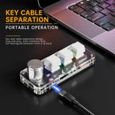 Axyaa Mini Bluetooth Mechanical Keyboard with Custom Macros, Hot Swap, and 3 Keys