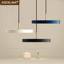 Axyaa LED Pendant Light: Study Disc 23/30cm Indoor Decor Hanging Lamp