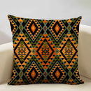 Axyaa Geometric Aztec Boho 45x45cm Linen Pillowcase for Home Sofa Decor