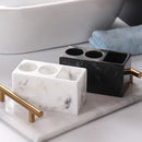 Axyaa Marble Pattern Electric Toothbrush Holder & Storage Box