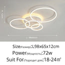 Axyaa LED Ceiling Lamp with Remote Dimming for Modern Home Decor