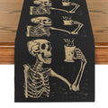 Axyaa Halloween Skull Table Runner for Kitchen Dining Decor