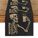 Axyaa Halloween Skull Table Runner for Kitchen Dining Decor
