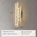 Axyaa Crystal LED Wall Lamp for Bedroom Living Room Decor Lighting