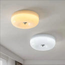 Axyaa Cream White Glass LED Ceiling Lamp - Nordic Style Home Decor