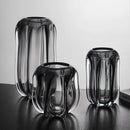 Axyaa Glass Vase Clear Thick Hydroponics Terrarium Home Decor Accessory