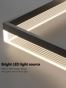Axyaa Square Modern Chandelier: Nordic Minimalist Indoor Ceiling Lamp
