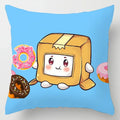 Axyaa Cartoon Print Designer Pillow Cases: Lankybox Series Home Decor Cushion Cover
