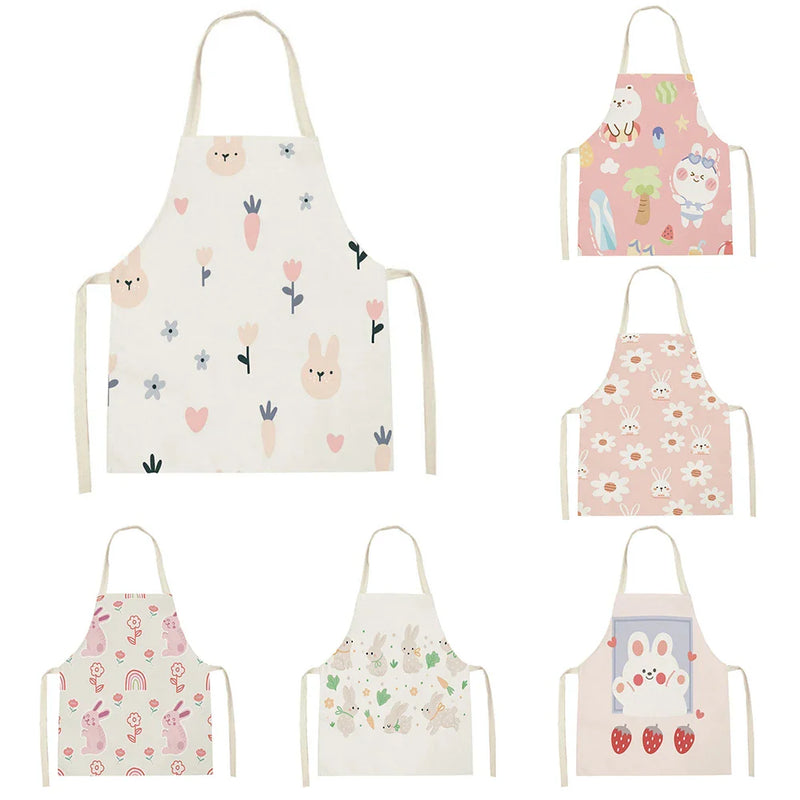 Axyaa Cute Kitten Kitchen Apron for Women and Kids