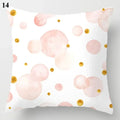 Axyaa Cloud Moon Star Pattern Pillowcase White Grey Letters Printed Home Decor