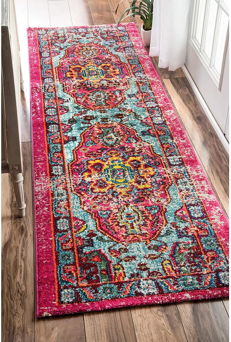 Axyaa Retro Style Large Rug - Modern Short Pile European Design for Home Decor