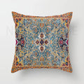 Axyaa Red Plush Moroccan Ethnic Sofa Cushion Cover -  Customizable 40x40 50x50 60x60