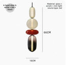Axyaa Modern Designer Glass Chandelier for Living & Dining Decor