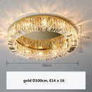 Axyaa Crystal Ceiling Lamp: Luxury Restaurant LED Lighting, Modern Living Room Decor