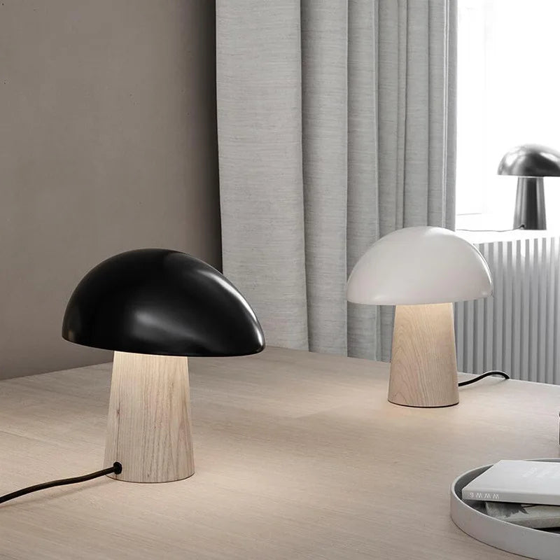 Axyaa Mushroom Table Lamp LED Light for Bedroom, Living Room, Study Room, Hotel