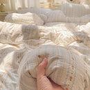 Axyaa Cloud Comfort Double-Layer Yarn Mattress Set, Cream Wind, Super Soft-Kapok Kit