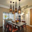 Axyaa Vintage Birdcage Chandelier - Industrial Farmhouse Dining Room Lighting