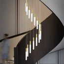 Axyaa Modern Staircase Chandeliers LED Pendant Light for Living Room