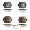 Axyaa Vintage Ceramic Amphora Bowl Dessert Rice Fruit Salad Creative Premium