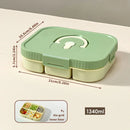 Axyaa Divided Lunch Box: Portable, Sealed, Large Capacity for Food, Salad, Fruits