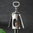 Axya Gun Black Wine Opener, Zinc Alloy Corkscrew Kitchen Gadget