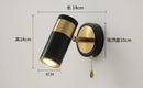 Axyaa Adjustable Gold Aluminum LED Wall Lamp for Bedroom, Bathroom, Corridor - Indoor Sconce Lighting