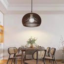 Axyaa Walnut Wood Chandelier Pendant Light for Bedroom & Dining Room
