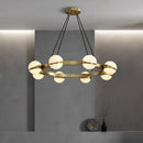 Axyaa LED Acrylic Round Pendant Lights for Living Dining Room Bedroom