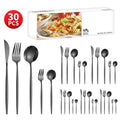 Axyaa 30-Piece Stainless Steel Cutlery Set for Dining Banquets