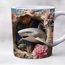 Axyaa Wolf Dog Beer Coffee Mug Cute Animal Ceramic Gift Cup