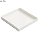 Axya Textured Ceramic Square Plate for Molecular Cooking and Specialty Tableware